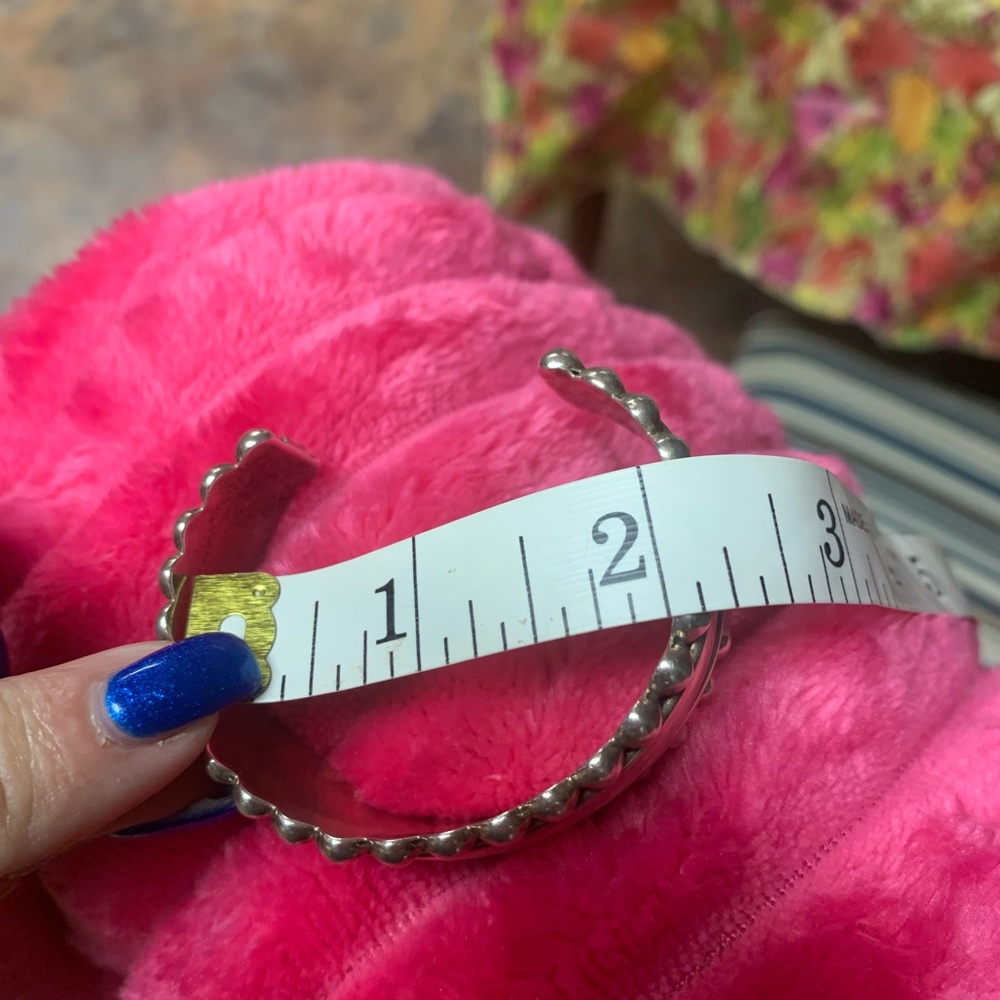 Sterling Vintage stamped 925 Cuff bracelet - Picture 4 of 10